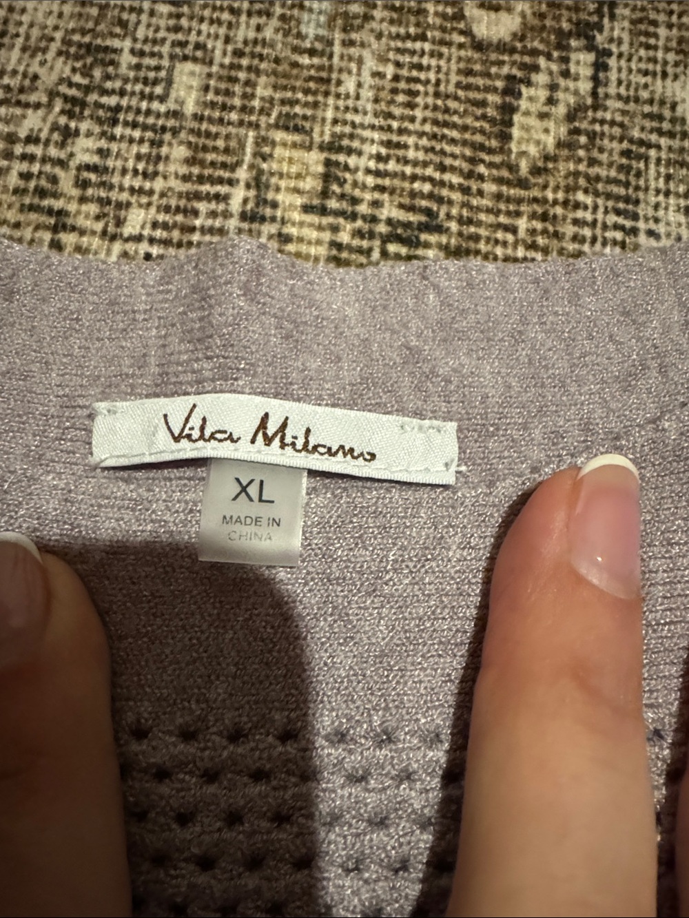 Relaxed Lavender Crewneck Short-Sleeve Sweater - XL - Picture 2 of 2